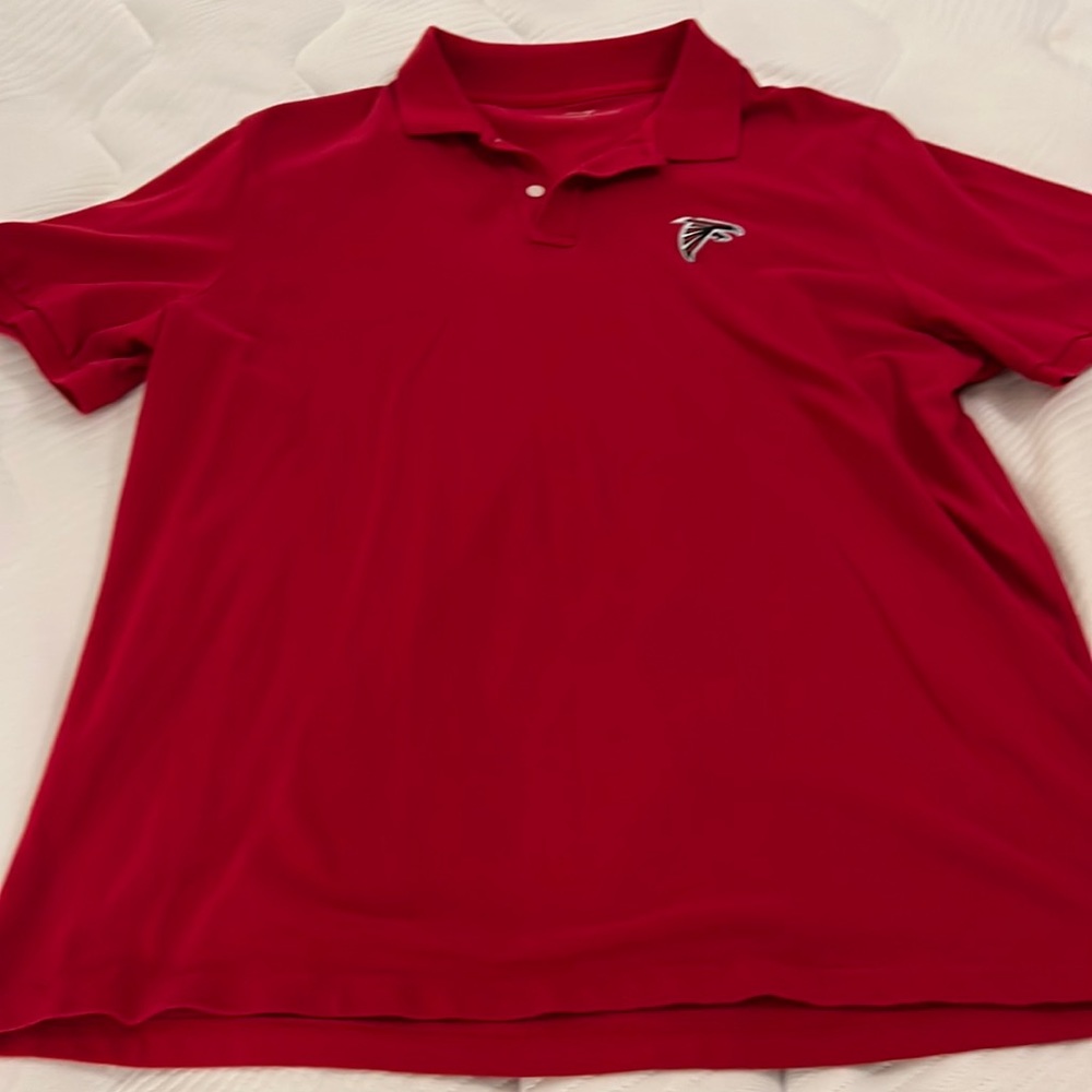 Vineyard vines, Alanta Falcons, red polo, short sleeve